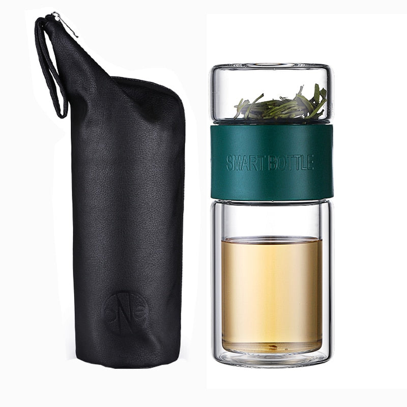 Glass Water Bottle With Bag